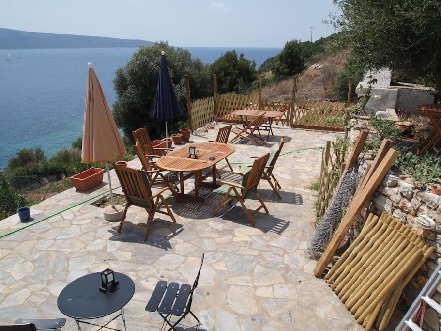 Villa With Breathtaking Views And Private Beach Agios Dimitrios  Eksteriør bilde